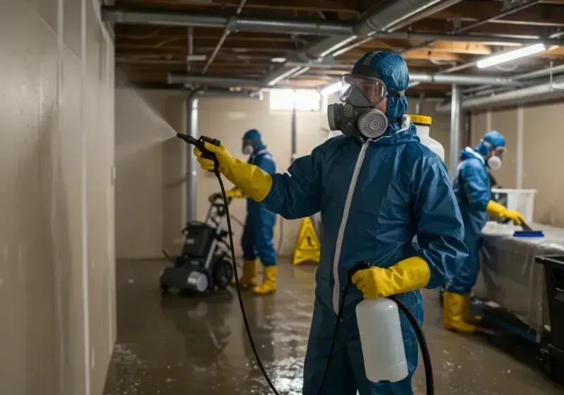 Basement Sanitization and Antimicrobial Treatment process in Fairland, MD